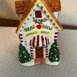 Spode Christmas Tree Sweet Shop Votive holder, ceramic house